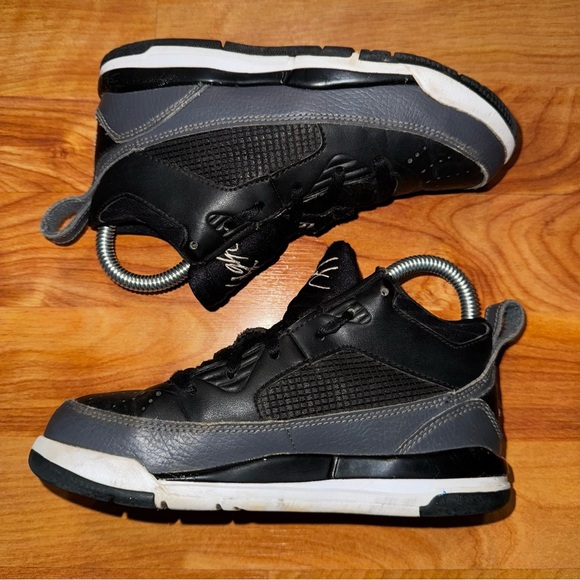 Little Kid’s Air Jordan Flight Shoes 2014 Black/White Size 12C 654976 005 RARE! - Picture 9 of 11